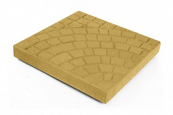 Тротуарная плитка Нобетек Квадрат (1КД5ф) Жёлтая