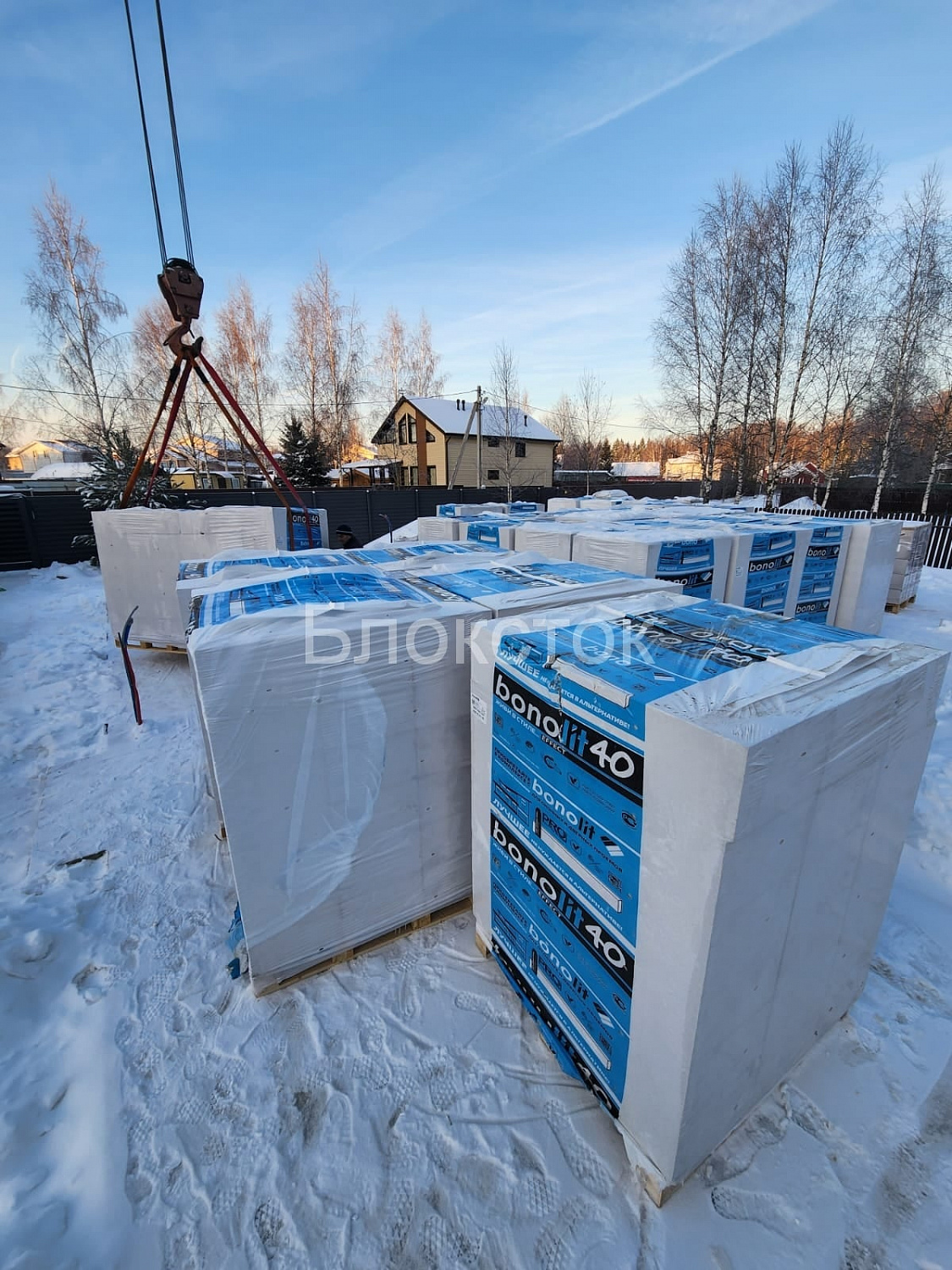 Пеноблоки стеновые Бонолит Малоярославец 625x250x400, D500